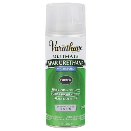 Varathane Varathane Ultimate Satin Crystal Clear Water-Based Acrylic Modified Urethane Spar Urethane Spray 11- 250281